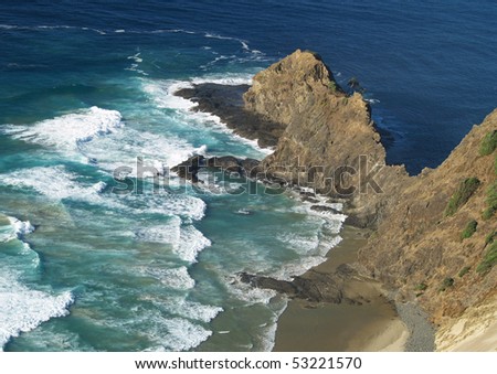 Cape Reinga cliffs, Far North, New Zealand