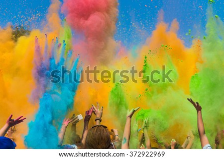 Color holi festival