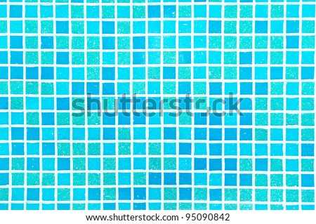 small blue square tiles background