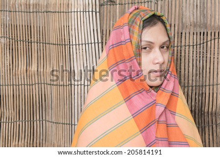 Women veil in rural.