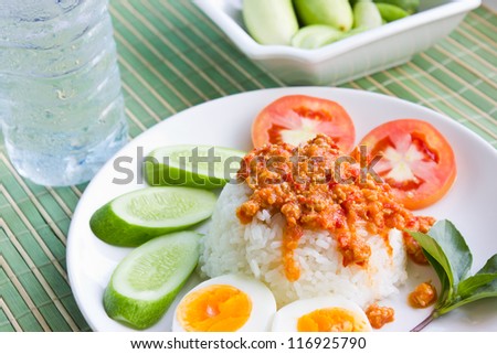 Southeast Asian food nutritious diet.