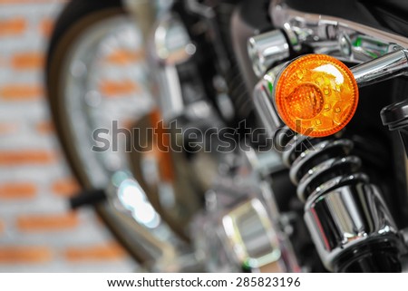 Turn signal motorcycle classic.