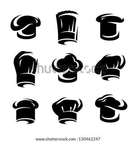 Chef Hats Set. Vector - 130462247 : Shutterstock