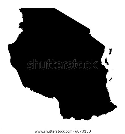 physical map of tanzania. OUTLINE MAP AFRICA TANZANIA