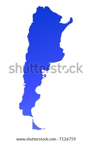 detailed argentina map