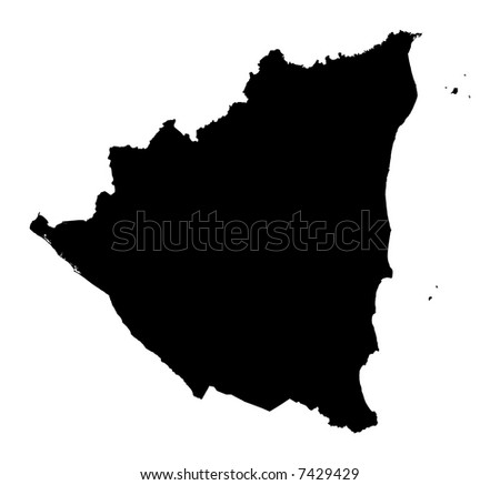 map of nicaragua with capital. Detailed map of Nicaragua,