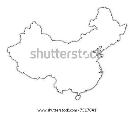 blank map of asia and africa. lank map of asia with rivers.