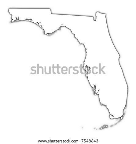 florida map usa. stock photo : Florida (USA)