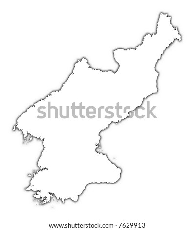 Korea Map Outline