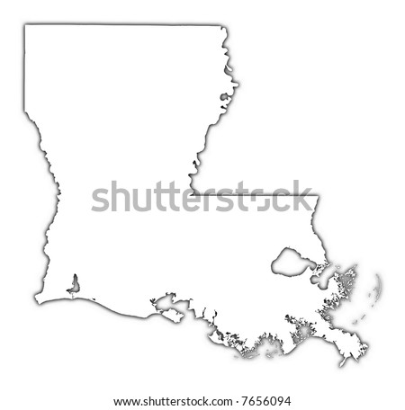Louisiana+map+outline