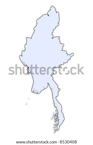 map of bangladesh and surrounding. Since filled with country map