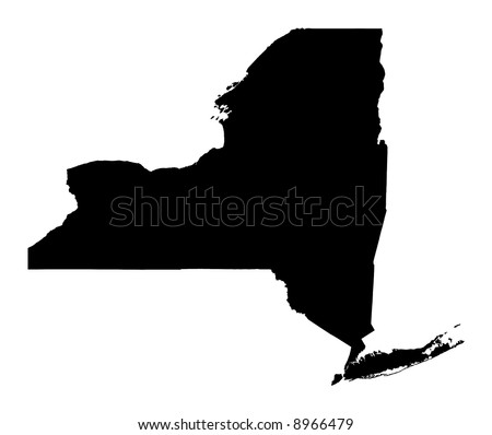 new york state map image. stock photo : map of New York