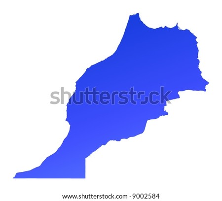 map of morocco africa. Morocco map silently from