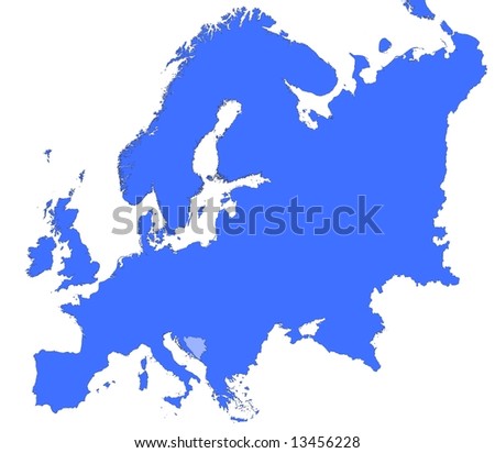 Bosnia Europe Map