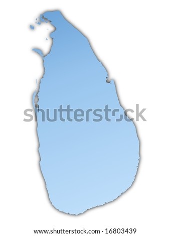 stock photo : Sri Lanka map