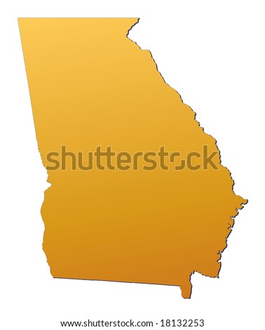 map of georgia with cities and counties. wallpaper map of georgia