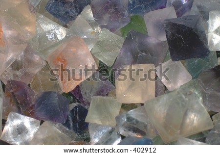 colorful square crystals background (slightly noisy and slightly soft)