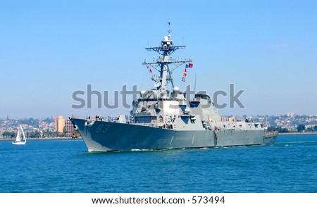 military ship