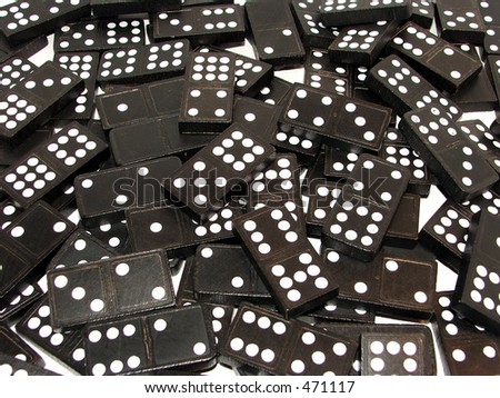 large number of dominos together