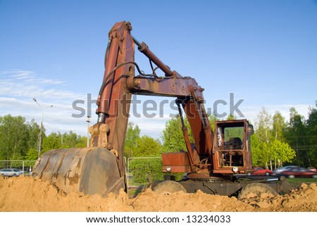 The building machine for performance of ground works