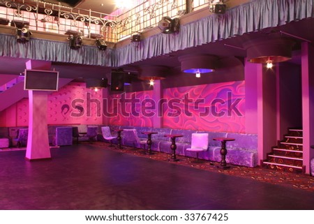 Dance club interior
