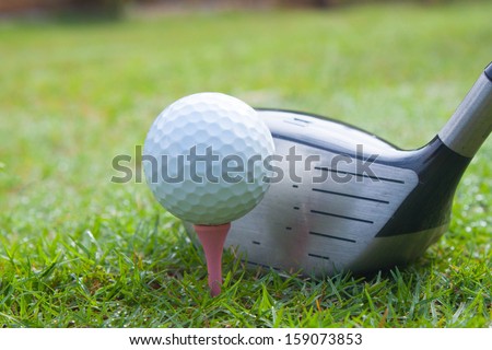 driver set in tee off