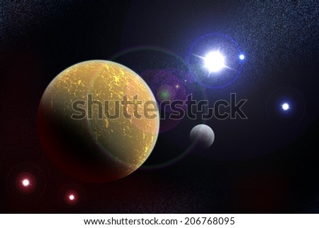 The planet in the Universe