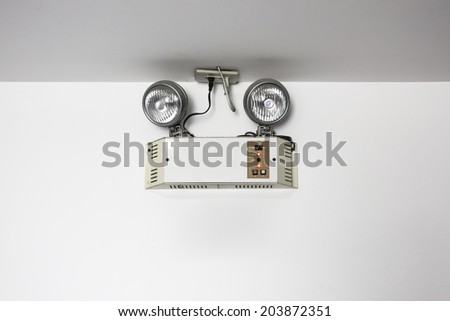 emergency lights with two lamps