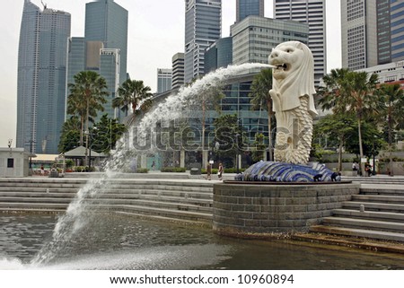 Merlion Singapore Picture on Singapore Merlion Stock Photo 10960894   Shutterstock