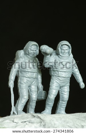 astronauts  plastic toy