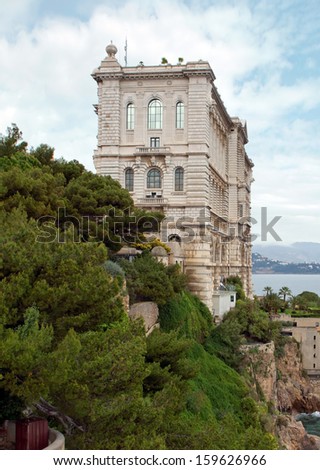 MONTE CARLO, MONACO - APRIL 28: Oceanographic Museum is a museum of marine sciences on April 28, 2013 in Monaco. It was inaugurated in 1910 by Monaco\'s modernist reformer, Prince Albert I.