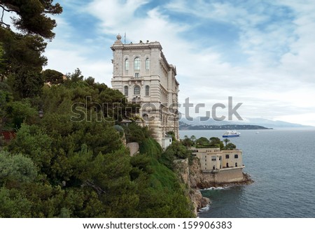 MONTE CARLO, MONACO - APRIL 28: Oceanographic Museum is a museum of marine sciences on April 28, 2013 in Monaco. It was inaugurated in 1910 by Monaco\'s modernist reformer, Prince Albert I.
