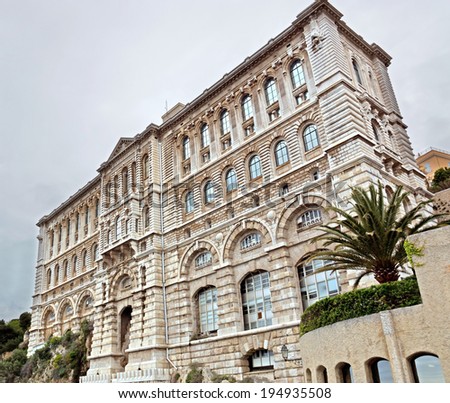 MONTE CARLO, MONACO - APRIL 28: Oceanographic Museum is a museum of marine sciences on April 28, 2013 in Monte Carlo, Monaco. It was inaugurated in 1910 by Monaco\'s modernist reformer Prince Albert I.