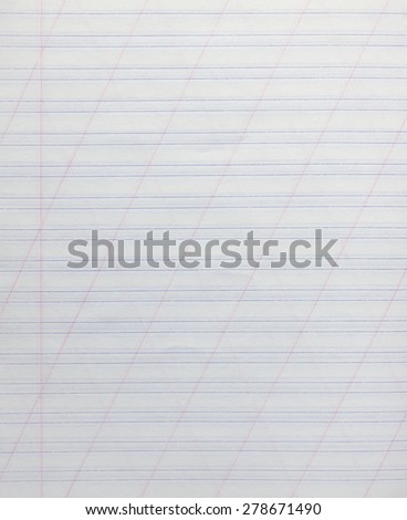 White double line paper sheet background from notepad.