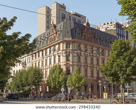 FRANKFURT AM MAIN, GERMANY - JULY 2, 2015: Old architecture of Frankfurt am Main, Germany.