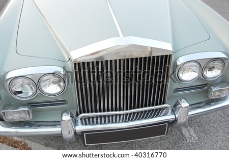 Close up of Antique Car.