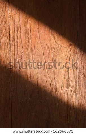 light shine on wood background