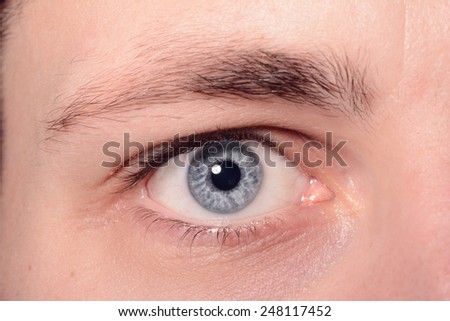 Close Up Of A Man Eyes