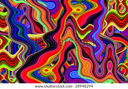 Retro swirl pattern background