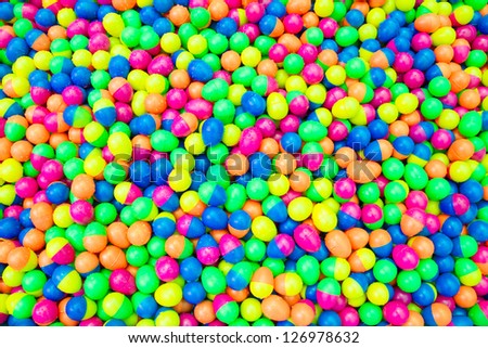 Plastic color ball