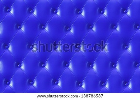 Blue color sofa texture
