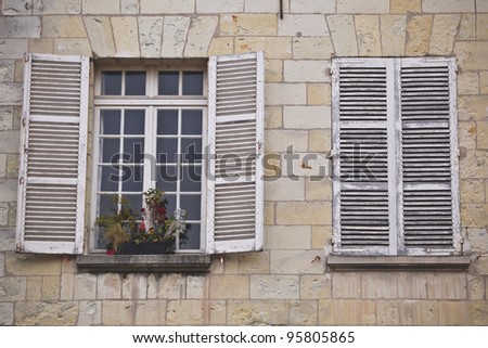When we think of French windows we probably have something like this in mind. This example being found in the old quarters of Tours, France.