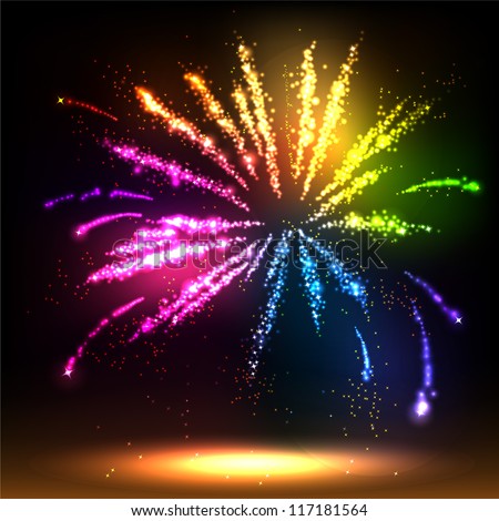 Salute- vector isolated on black background Salute- vector isolated on black background