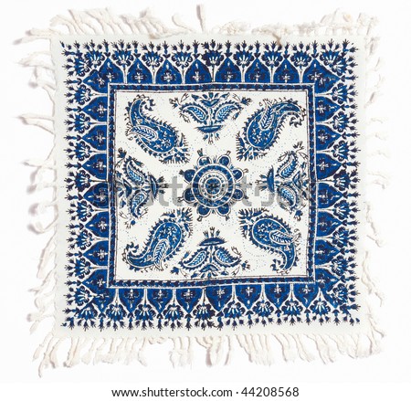 Qalamkar - printed calico, traditional persian (iranian) handicraft. Carpet.
