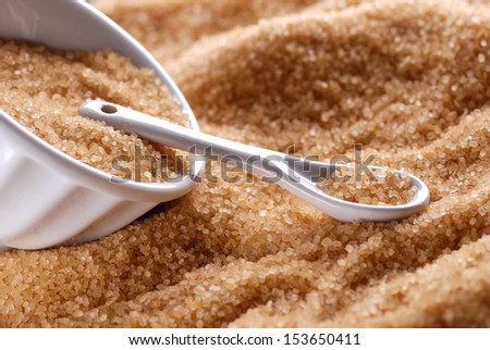 brown sugar in white bowl