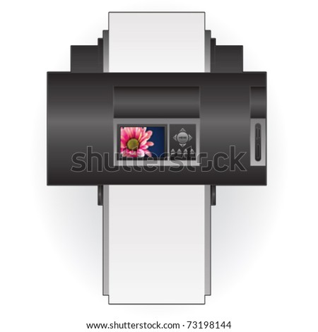  Color Photo Printer on Color Photo Inkjet Printer Top View 73198144 Shutterstock