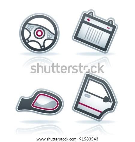 Auto Racing Accessory on Car Parts And Accessories Stock Vector 91583543   Shutterstock