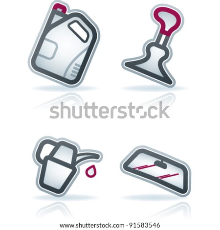 Auto Racing Accesories on Car Parts And Accessories Stock Vector 91583546   Shutterstock