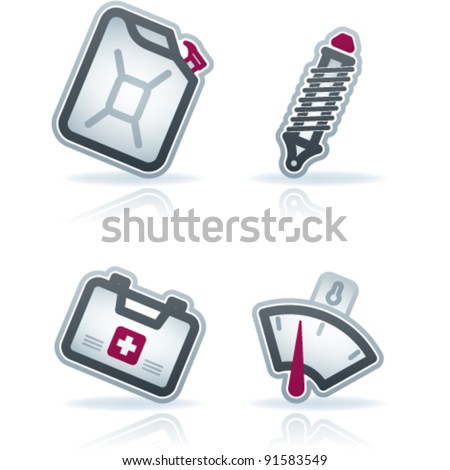 Auto Racing Accessory on Stock Vector   Car Parts And Accessories  Part Of The 22 Degrees Blue