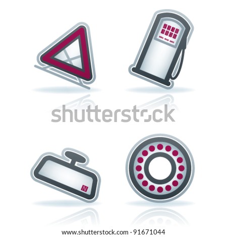 Auto Parts  Accessories on Car Parts And Accessories Stock Vector 91671044   Shutterstock